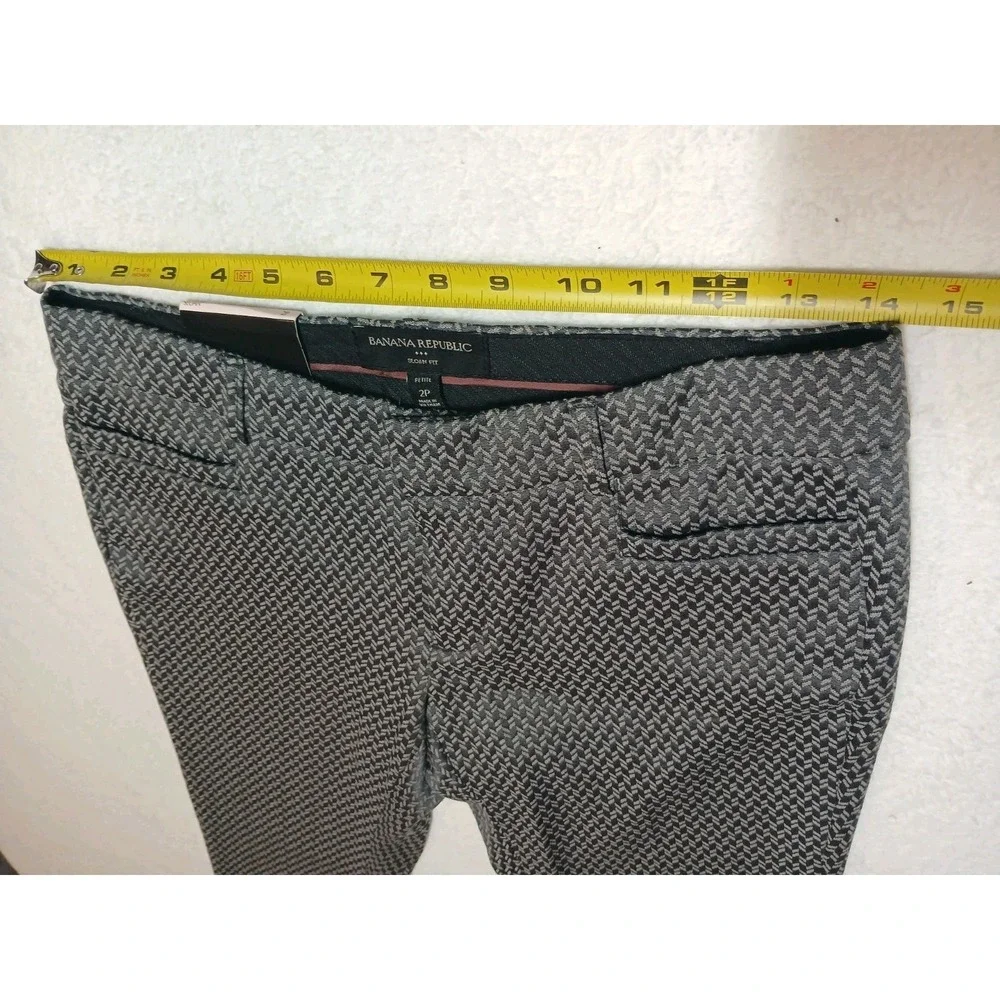 Banana Republic Sloan Pants Womens 2P Sloan Fit Petite Dress Work Geometric Dsgn